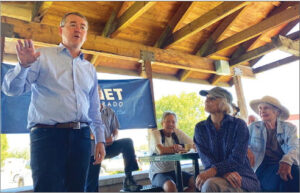 Bennet questioned on issues during stop in Ridgway