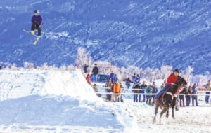 Skijoring? Yes. Spectators? Neigh.