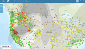 Smoke returns to area from distant wildfires