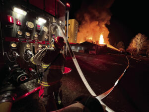 Fire destroys Log Hill clubhouse