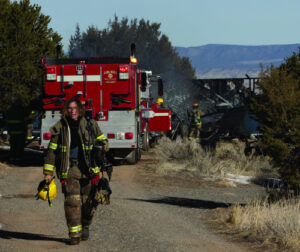 Trailer burns on CR22A