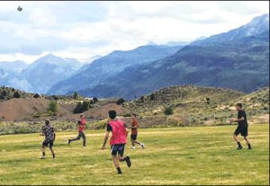 Soccer field recovering after watering problems