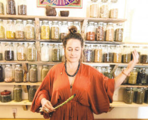 Herb store plants roots in Ridgway