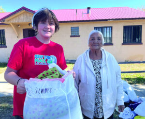 Students deliver clothes to reservations in need